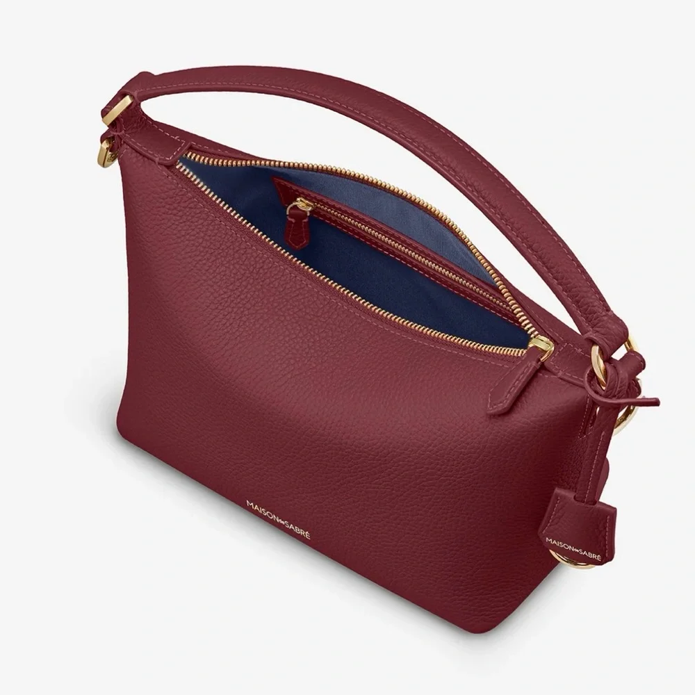 BRAND NEW Small Soft Hobo Maison de Sabre Bag with 2 Charms! - Picture 7 of 13